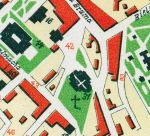 Plac Kościelny, fragment planu miasta, 1928